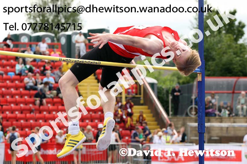 Inter boys high jump, 2015 English Schools, Gateshead. Photo: David T. Hewitson/Sports for All Pics